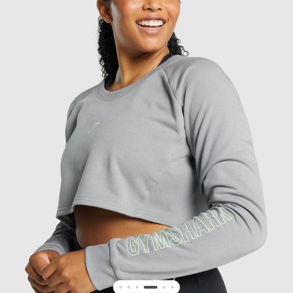 Gymshark APOLLO GRAPHIC CROPPED SWEATER